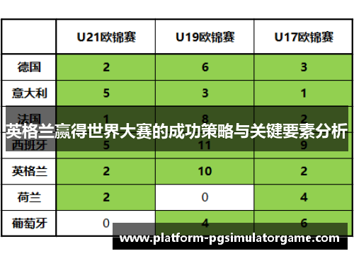 英格兰赢得世界大赛的成功策略与关键要素分析 英格兰赢得世界大赛的成功策略与关键要素分析